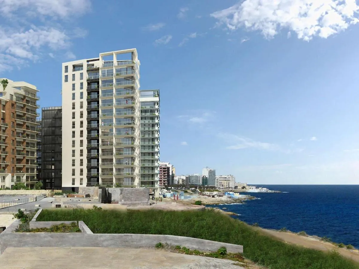 Luxury Apt W/ Side Seaviews And Pool, Top Location Sliema Apartment